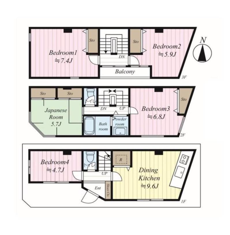 Shinjuku 5-Room Family House Prefektura Tokio Exteriér fotografie